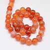 Natural Carnelian Beads Strands X-G-N0006-10mm-17-2