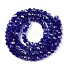 Electroplate Glass Beads Strands EGLA-A044-T3mm-B06-3