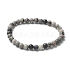 Natural Netstone Bead Stretch Bracelets BJEW-K212-A-021-3