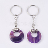 Natural Agate Keychain KEYC-P041-D09-2