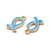 Alloy Enamel Pendants ENAM-D043-04G-08-2