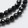 Natural Black Spinel Beads Strands X-G-E366-07-4mm-1