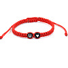 Resin Beads Braided Bead Bracelets FS-WG108B7-21-1