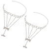 2Pcs Crystal Rhinestone Tennis Ring Bracelet BJEW-CN0001-17B-1