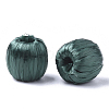 Handmade Raffia Woven Beads WOVE-Q077-20A-01-2