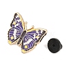Butterfly Alloy Enamel Lapel Pin Backs JEWB-P057-04B-G-3