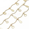 Handmade Brass Curved Bar Link Chains CHC-I035-05G-1