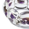 Natural Amethyst Stretch Bracelets BJEW-G702-06D-3