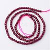Natural Garnet Bead Strands G-K145-F-3mm-A-2