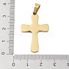Ion Plating(IP) 304 Stainless Steel Enamel Rhinestone Pendants STAS-Q325-05L-G-3