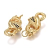 Brass Micro Pave Black Cubic Zirconia Pendants LS-KK-F821-39G-2