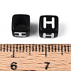 Initial Acrylic Horizontal Hole Beads OACR-ZX006-35H-3