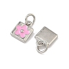 Brass Enamel Pendants KK-B170-04P-3