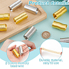 2 Bags 2 Colors Brass Memory Wire FIND-GA0006-69-3