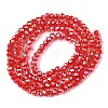 Electroplate Glass Beads Strands EGLA-A044-P1mm-B22-3