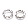 Non-Tarnish 201 Stainless Steel Clip-on Earrings EJEW-L256-04B-P-1