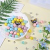 DIY Brass Rhinestone & Butterfly & Round Silicone Beads Jewelry Making Findings Kits DIY-SZ0010-31-4