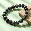 Grade AA Natural Eagle Eye Stone Round Beads Stretch Bracelets for Women BJEW-L712-B01-10mm-3