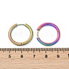 202 Stainless Steel Huggie Hoop Earrings EJEW-F111A-20mm-RC-5