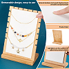 2 Bags Bamboo Wood Multiple Necklace Display Stands NDIS-PH0001-10A-3
