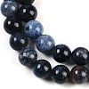 Natural Dumortierite Beads Strands G-G167-A06-6MM-4