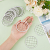 BENECREAT 24Pcs 304 Stainless Steel Mesh Lids for Water Planting Glass Vase AJEW-BC0002-18-3