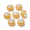 Crackle Resin European Beads RPDL-S012-B07-2