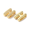 Rack Plating Brass Micro Pave Cubic Zirconia Slide Charms KK-C084-34G-H-2