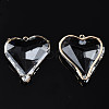 Transparent Glass Pendants X-GLAA-Q088-022-4