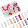 50Pcs Baking Paint Glass Pendants GLAA-FS0001-91-3