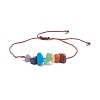 Natural & Synthetic Mixed Stone Beaded Bracelet BJEW-JB07985-01-1
