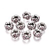 Alloy Rhinestone Spacer Beads RB-E534-01AS-C-1