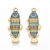 Alloy Enamel Pendants FIND-C037-16G-09-1-1