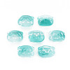 Two Tone Transparent Spray Painted Glass Beads GLAA-T022-03-C04-1