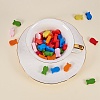   50 Pcs Mixed Color Fish Wood Beads Gifts Ideas for Children's Day WOOD-PH0002-08M-LF-3