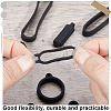 50Pcs 10 Styles Silicone Pendant SIL-CP0001-07-6