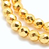 Electroplate Non-magnetic Synthetic Hematite Beads Strands G-L485-03C-G-2
