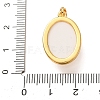 Brass Micro Pave Black Cubic Zirconia Pendants CU-CBA97F2-07G-3