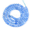 Dyed Natural White Jade Beads Strands G-T139-4mm-60-16-2