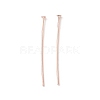 Brass Flat Head Pins KK-WH0058-03B-RG-1