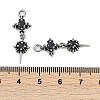 316 Surgical Stainless Steel Micro Pave Cubic Zirconia Pendants X-STAS-G349-03AS-01-3