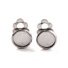 Non-Tarnish 316 Stainless Steel Clip-on Earring Findings X-STAS-I187-02B-P-2