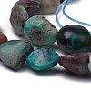 Natural Chrysocolla Beads Strands X-G-L493-61-2