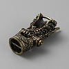 Tibetan Style Brass Shackle Clasps KK-WH0031-81AB-2