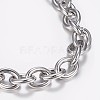 Tarnish Resistant 304 Stainless Steel Cable Chain Bracelets BJEW-I238-09P-2