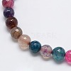 Natural Agate Round Beads Strand X-G-L084-6mm-09-2