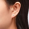 Anti-Tarnish Pearl Ball Stud Earrings EJEW-Q701-01A-7