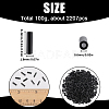 100G Opaque Colours Glass Round Bugle Beads SEED-SC0001-39A-2