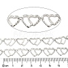 304 Stainless Steel Heart Link Chains CHS-E031-04P-2