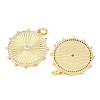 Brass Micro Pave Cubic Zirconia Pendants X-KK-C162-062G-02-2